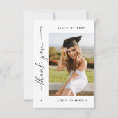 ミニマエレガントリスト卒業2写真 サンキューカード (正面)