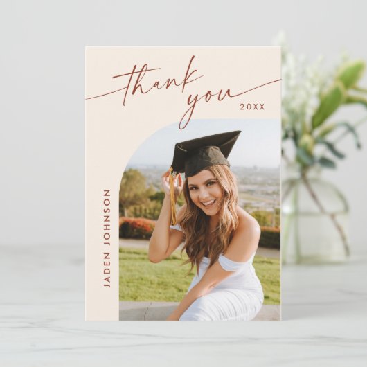 ミニマエレガントリスト卒業2写真 サンキューカード (スタンド正面)