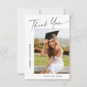 ミニマエレガントリスト卒業2写真 サンキューカード (正面)