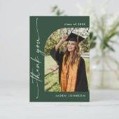 ミニマエレガントリスト卒業2写真QRコード サンキューカード (スタンド正面)