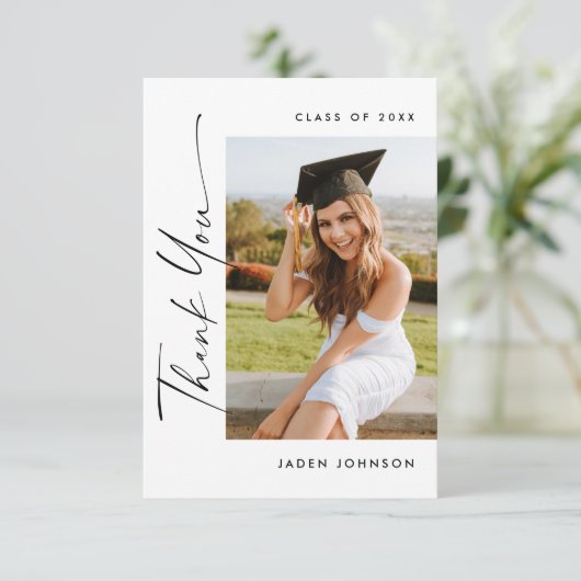 ミニマエレガントリスト卒業4写真 サンキューカード (スタンド正面)