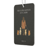 ミニマエレガントリスト女性ドッグウォーカー カーエアーフレッシュナー (左)