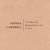 ミニマエレガントリスト差出人住所自己インク セルフインキングスタンプ