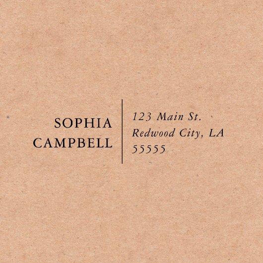 ミニマエレガントリスト差出人住所自己インク セルフインキングスタンプ