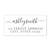 ミニマエレガントリスト差出人住所 ラバースタンプ (インプリント)