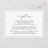 ミニマエレガントリスト式レセプション エンクロージャーカード (正面)