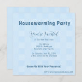 ミニマエレガントリスト引っ越し祝いパーティーパーティの招待状 案内状 (正面/裏面)