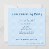 ミニマエレガントリスト引っ越し祝いパーティーパーティの招待状 案内状 (正面)