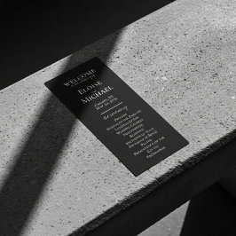 ミニマエレガントリスト手書き結婚式 プログラム