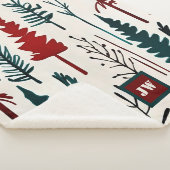 ミニマエレガントリスト抽象芸術林モノグラム シェルパブランケット (3/4)