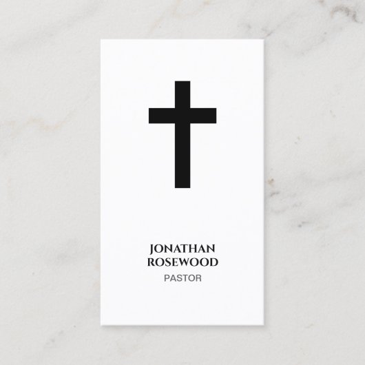 ミニマエレガントリスト教会 | 牧師と省 名刺 (正面)