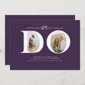 ミニマエレガントリスト日付2の写真を保存する セーブザデート (正面/裏面)