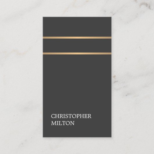 ミニマエレガントリスト暗フェイク銅ライン弁護士 名刺 (正面)