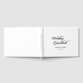 ミニマエレガントリスト書ホワ結婚イト ゲストブック (全面)