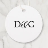 ミニマエレガントリスト書ホワ結婚イト フェイバータグ (正面)