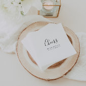 ミニマエレガントリスト書結婚の応援 スタンダードカクテルナプキン