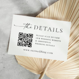 ミニマエレガントリスト書結婚の詳細 エンクロージャーカード