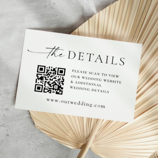 ミニマエレガントリスト書結婚の詳細 エンクロージャーカード