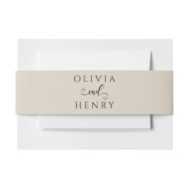 ミニマエレガントリスト書結婚文字 招待状ベリーバンド