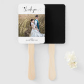 ミニマエレガントリスト書道フォトシンプルフォトクリーン ハンドファン (正面&裏面)