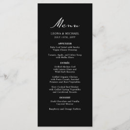 ミニマエレガントリスト書道ブラック結婚ズ メニュー