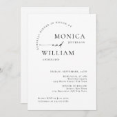 ミニマエレガントリスト書道リハーサルディナー 招待状 (正面/裏面)