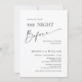 ミニマエレガントリスト書道リハーサルディナー 招待状 (正面)