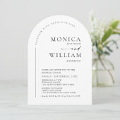 ミニマエレガントリスト書道結婚のQRコード 招待状 (スタンド正面)