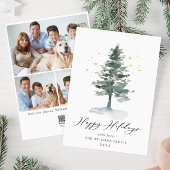 ミニマエレガントリスト松の木クリスマス3写真 シーズンカード
