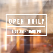 ミニマエレガントリスト歓迎オープン日別看板 ウィンドウサイン (シート2)