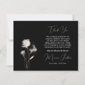 ミニマエレガントリスト正教キリスト教葬儀 サンキューカード (正面)