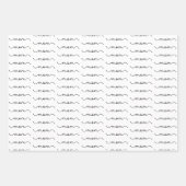 ミニマエレガントリスト母タイポグラフィ母の日 ラッピングペーパーシート (正面)