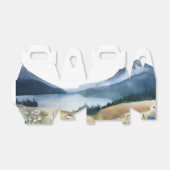 ミニマエレガントリスト水の色の山結婚の数 フェイバーボックス (折り畳みなし)