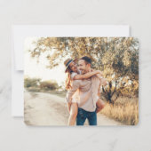 ミニマエレガントリスト洗練されたモノグラム写真 ノートカード (裏面)