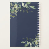 ミニマエレガントリスト海軍ブルーユーカリ緑 プランナー手帳 (裏面)