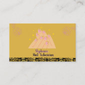 ミニマエレガントリスト爪、 ネイル技術ロゴ美しい 名刺 (正面)