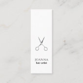 ミニマエレガントリスト白銀はさみ髪 スキニー名刺 (正面)