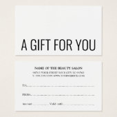 ミニマエレガントリスト白黒はっきりした (正面&裏面)