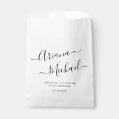 ミニマエレガントリスト白黒ミント結婚ズ フェイバーバッグ (正面)