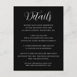 ミニマエレガントリスト白黒結婚の詳細 エンクロージャーカード