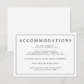 ミニマエレガントリスト白黒結婚詳細 エンクロージャーカード (正面/裏面)