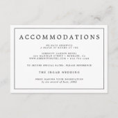 ミニマエレガントリスト白黒結婚詳細 エンクロージャーカード (正面)