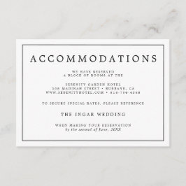 ミニマエレガントリスト白黒結婚詳細 エンクロージャーカード