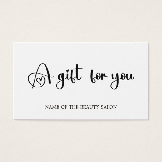 ミニマエレガントリスト白黒美しいサロン (正面)