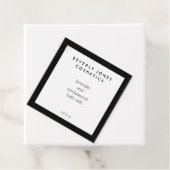 ミニマエレガントリスト白黒製品ラベル フェイバータグ (インサイチュ)