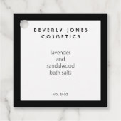 ミニマエレガントリスト白黒製品ラベル フェイバータグ (正面)