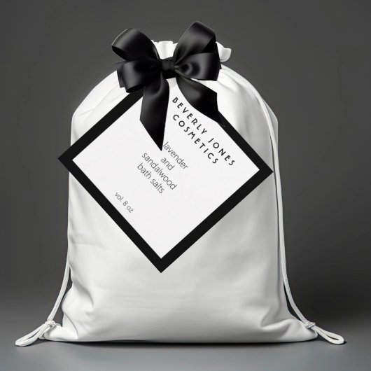 ミニマエレガントリスト白黒製品ラベル フェイバータグ