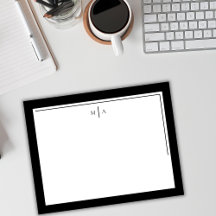 ミニマエレガントリスト白黒2モノグラ縁どム