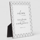 ミニマエレガントリスト白黒 フォトプラーク (側面)