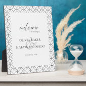 ミニマエレガントリスト白黒 フォトプラーク (側面)